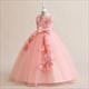 Lace Applique Tulle Flower Girl Dress With Bows