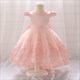 V-Back Tulle Flower Girl Dress With Pearls And Bow