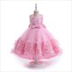 Sleeveless Lace Embellished Tulle Flower Girl Dress