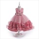 Sleeveless Lace Embellished Tulle Flower Girl Dress