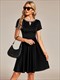 Mini Wholesale Cocktail Dresses Round Neck Rhinestone