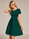 Mini Wholesale Cocktail Dresses Round Neck Rhinestone