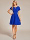 Mini Wholesale Cocktail Dresses Round Neck Rhinestone