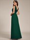 Chiffon Evening Dresses Sleeveless V-Neck Sequin