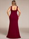 Wholesale Evening Dresses Plus Square Neck High Split Mermaid