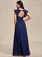 V Neck Pleated Belted Ruffles Wholesale Bridesmaid Dresses