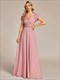 V Neck A Line Ruched Wholesale Bridesmaid Dresses