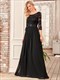 Elegantes Empire-Taille Großhandel Brautjungfernkleider mit langen Spitzenärmeln