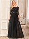 Elegantes Empire-Taille Großhandel Brautjungfernkleider mit langen Spitzenärmeln