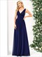 Maxi Long Wholesale Evening Dresses Double V-Neck Elegant
