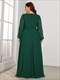 Wholesale Chiffon Plus Size Evening Dresses With Long Lantern Sleeves