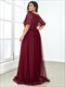 Plus Size Wholesale Evening Dresses Print Sequin With Cap Sleeve