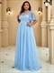 Plus Size Wholesale Evening Dresses Print Sequin With Cap Sleeve