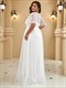 Plus Size Wholesale Evening Dresses Print Sequin With Cap Sleeve