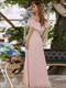 Women'S Off Shoulder Ruffle Thigh Split Wholesale Bridesmaid Dresses