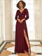  V-Neck Shiny Wholesale Evening Dresses With Long Sleeve