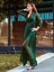  V-Neck Shiny Wholesale Evening Dresses With Long Sleeve