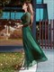  V-Neck Shiny Wholesale Evening Dresses With Long Sleeve
