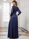 V-Neck Shiny Wholesale Evening Dresses With Long Sleeve