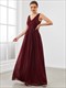 Double V Neck Floor Length Sparkly Wholesale Evening Dresses For Party