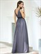 Double V Neck Floor Length Sparkly Wholesale Evening Dresses For Party