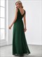 Double V Neck Floor Length Sparkly Wholesale Evening Dresses For Party