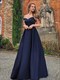 A-Line Off Shoulder Maxi Long Wholesale Prom Dresses