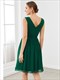 Cocktail Pleated Dresses Double V-Neck Wholesale Chiffon