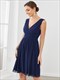 Cocktail Pleated Dresses Double V-Neck Wholesale Chiffon