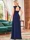 Maxi Lang Großhandel Abendroben V-Ausschnitt Empire Taille Chiffon