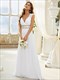 Maxi Lang Großhandel Abendroben V-Ausschnitt Empire Taille Chiffon