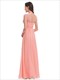 Maxi Lang Großhandel Abendroben V-Ausschnitt Empire Taille Chiffon