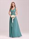 Maxi Lang Großhandel Abendroben V-Ausschnitt Empire Taille Chiffon
