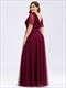 Plus Size Women'S V-Neck Floor-Length Wholesale Bridesmaid Dresses