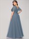 Plus Size Women'S V-Neck Floor-Length Wholesale Bridesmaid Dresses