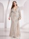 Sequin Wholesale Evening Party Dress Shiny V Neck Plus Size