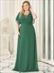 Plus Size Großhandel Abend Partykleid A-Linie Empire Taille Chiffon