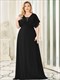 Plus Size Großhandel Abend Partykleid A-Linie Empire Taille Chiffon