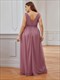 Double V Neck Maxi Long Plus Size Evening Dresses For Party