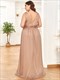 Double V Neck Maxi Long Plus Size Evening Dresses For Party