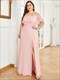 Ruffle Thigh Split Wholesale Bridesmaid Dresses Women'S Plus Size