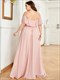 Ruffle Thigh Split Wholesale Bridesmaid Dresses Women'S Plus Size