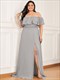 Ruffle Thigh Split Wholesale Bridesmaid Dresses Women'S Plus Size