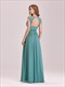 Maxi Long Wholesale Evening Gowns Ep08697 V-Neck Empire Waist Chiffon