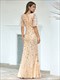 Fishtail Wholesale Party Dress Gorgeous V Neck Leaf-Sequined