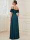 Bridesmaid Dress Wholesale High Split Chiffon With Spaghetti Straps