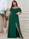 Wholesale Chiffon Bridesmaid Dress Plain Solid Color Plus Size