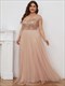 Sequin Sleeveless Evening Dress Ee00277 Wholesale High Waist Tulle Plus Size