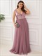 Sequin Sleeveless Evening Dress Ee00277 Wholesale High Waist Tulle Plus Size