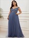 Sequin Sleeveless Evening Dress Ee00277 Wholesale High Waist Tulle Plus Size